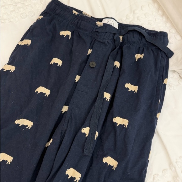 BEANTOWN BISON PAJAMA PANTS NAVY SMALL - Picture 3 of 6